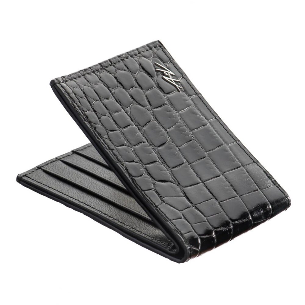 Elegant Alligator Leather Wallet – Giftable - Black Color